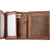 Alassio 42240 Porte-monnaie , format vertical, en cuir, marron