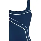 Sunmarin Maillot de bain bleu marine / blanc