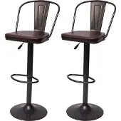 Mendler Tabouret de bar -H10a (lot de 2)