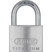 ABUS Titalium 64TI/50 Cadenas Rectangulaire en Aluminium avec Clé