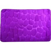 MSV Tapis de bain Microfibre PEBBLE 40x60cm Violet