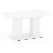 Vicco Table de salle à manger Dix Blanc 140-180 x 90 cm, Model 30285