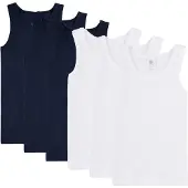 Sanetta Maillot de corps marine / blanc