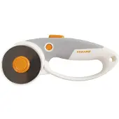 Fiskars Couteau à rouler en titane, Ø 60 mm, Pour droitiers et gauchers, Orange/Blanc/Gris, 1004753 (Lame de rechange)