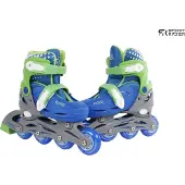Coppens Kids Globe Inlineskates grün / blau, verstellbar von Gräße 27-30
