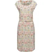Ragwear Robe 'Lilithe Ikat' beige / moutarde / pétrole / rouge cerise