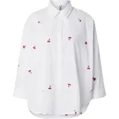 ONLY Chemisier 'ONLNew Lina' olive / rouge foncé / blanc