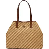 GUESS Vikky Rafia Shopper Bag Orange