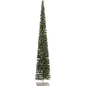 J-Line Arbre decoratif neige plastique vert large