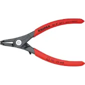 Knipex 49 41 A11 Pince à circlips de précision pour bagues extérieures sur arbres recouverte de matière plastique antidérapante grise atramentée 130 mm