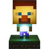 Paladone Lampka 3D Minecraft Steve - Oficjalny Produkt, 10 cm, Zasilana 2xAAA
