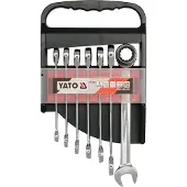 YATO YT-0208, 10,12,13,14,15,17,19 mm, Chrome, Sulfate de chondroïtine, Chrome, Brillant, 5
