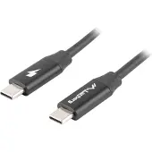 Lanberg CA-CMCM-40CU-0018-BK KABEL USB-C M/M 2.0 1.8M SCHWARZ PREMIUM QC 4.0 PD 6