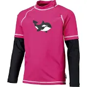 Beco Garçons, Maillot de surf, Beermann GmbH -SEALIFE T-shirt UV Standard pour enfants rose/noir 140, Noir, Pink, (140)