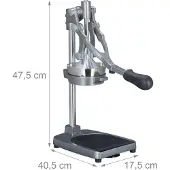 Relaxdays Presse-agrumes, Centrifugeuse, Argent