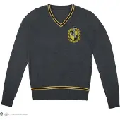 Cinereplicas Harry Potter - Hufflepuff - Grey Knitted Sweater - X-Small