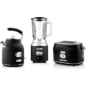 WESTINGHOUSE Retro Frühstücksset, 2-Schlitz Toaster, Wasserkocher, Standmixer