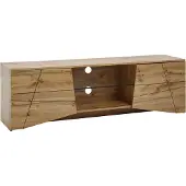 Wohnling Planche bois chêneReproduction 160x50x40 cm tv commode à deux portes |
