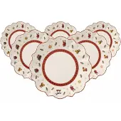 Villeroy & Boch Plat à Gâteau Villeroy & Boch Toy's Delight White (6-Pieces)