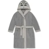 Normani Peignoir ' Malia ' gris / gris foncé / noir