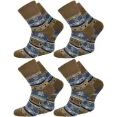 Normani Chaussettes bleu marine / bleu fumé / marron