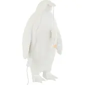 J-Line Lampe de table Pingouin Résine Blanc Large