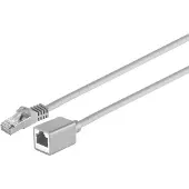 S-Impuls Rallonge de câble patch RJ45, 1,0 m, gris, câble brut CAT.7