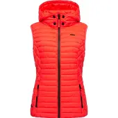 MARIKOO Gilet 'Hasenpfote' orange fluo / noir