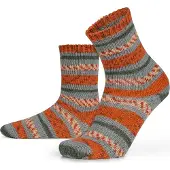 Normani Chaussettes gris / orange / rouge