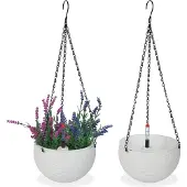 Relaxdays 2x pots de fleurs (18.50 x 54 cm)