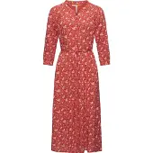 Ragwear Robe-chemise 'Meve' framboise / rouge rouille / blanc