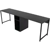 Skye Decor , Twin Study Desk - Anthracite, Black, Bureaux, Anthracite, 240 x 74 x 60 cm