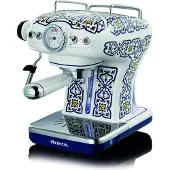 Ariete 1389/1C, Machine à espresso, 0,9 l, Dosette de café, Café moulu, 850 W, Bleu, Multicolore