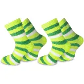 Normani Chaussettes vert / vert clair / blanc