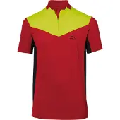 Kübler Chemise fonctionnelle Forest rouge/jaune vif L (L)