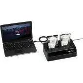 StarTech.com Station d'accueil USB 3.0 pour 4 disques durs SATA III 2,5"/3,5" 6Gb/s - Dock HDD / SSD avec UASP et ventilateurs - boîtier de stockage
