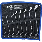 Bgs Jeu De Clés à Å¿il Doubles Coudées 6 X 7 - 20 X 22 Mm 8 Pièces