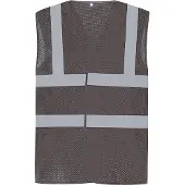 Yoko Gilet jaune haute visibilité à maille respirante Gris XXL