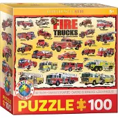 Eurographics Puzzle Jigsaw 100 Pièces Camions de Pompiers