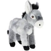 Keel Toys Doudou âne durable peluche 20 cm noir gris