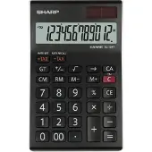 Sharp Tischrechner EL-124 TWH, Solar-/ Batteriebetrieb