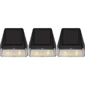 Star Trading Mur solaire à LED. 'Wally Mini', set de 3, 7x7,5cm chacun