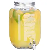 Relaxdays Getränkespender, Distributeur de boissons, Transparent