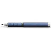 Faber-Castell Porte-plume Essentio aluminium, bleu, F (Bleu, 1 x)