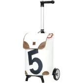 Andersen Shopper Valisette 'Unus Fun 360° ' cognac / noir / blanc