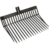 Kerbl Dunggabel Premium (ohne Stiel 17 Zinken UV-Stabiität) schwarz 323475
