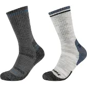 SKECHERS 2PPK Men Trail Wool Socks SK41104-9300, chaussettes, hommes, grises