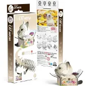 Eugy Le chat siamois Mocha . Puzzle 3D écologique -