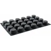 Hendi Moule en silicone MUFFIN 570x375x40mm, Moule à gâteau, Transparent