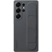 Samsung S25 Ultra Standing Grip Back Cover Noir